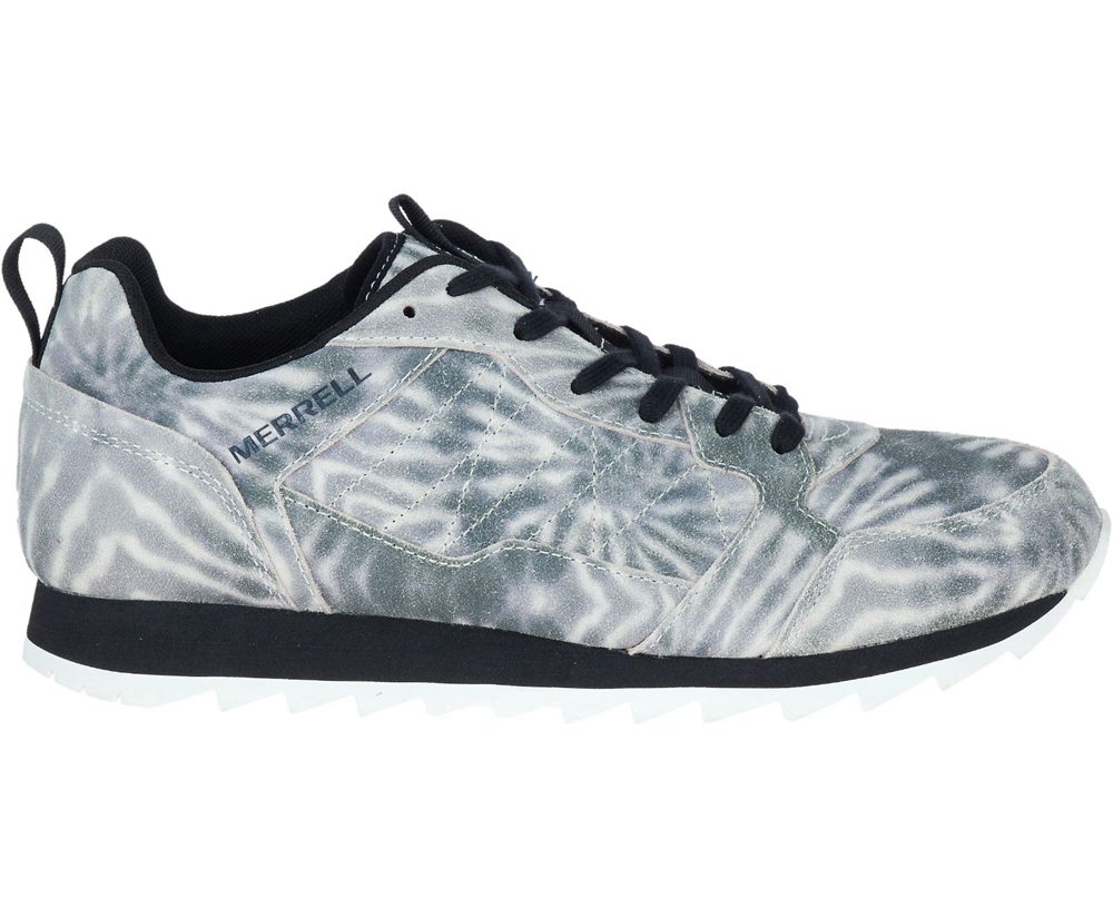 Buty Sportowe Merrell Męskie Białe/Czarne - Alpine Tie Dye Suede - 879526-FXU